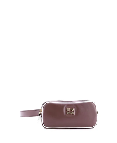 Pre-Owned Miu Miu Small Softy Belt Bag Leather
