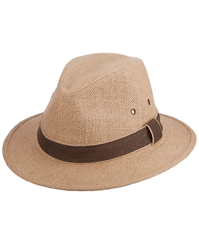 Dorfman Pacific Men's Hemp Safari Trim Hat
