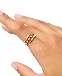 Ana Luisa Cubic Zirconia Oren Triple Pave Claw Ring