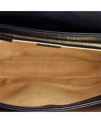 Pre-Owned Gucci Small Horsebit 1955 Shoulder Bag Leather with Web Velvet Detail