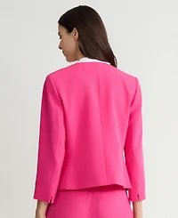 Kasper Women's Patch Pocket Open-Front Jacket