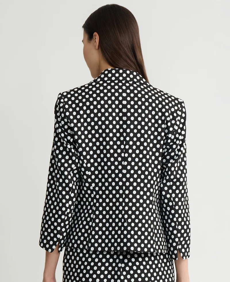 Kasper Women's Polka Dot Jacquard Blazer, Regular & Petite