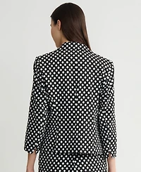 Kasper Women's Polka Dot Jacquard Blazer, Regular & Petite