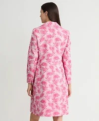 Kasper Women's Printed Open-Front Longline Jacket, Regular & Petite