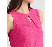 Kasper Women's Textured Sleeveless Top, Regular & Petite