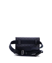 Pre-Owned Gucci Flap Belt Bag Gg Coated Canvas with Leather
