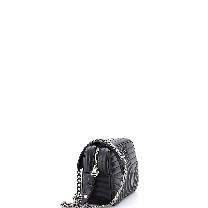 Pre-Owned Prada Small Camera Bag Diagramme Quilted Leather