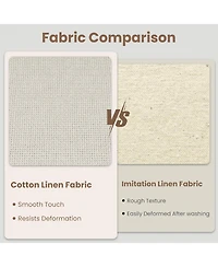 gaomon 70.8 Inch Oval Dining Table with Upholstered Dining Chairs, Kitchen Table with Sturdy Wooden Base