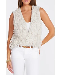 Bishop + Young Women's Miranda Fringe Sweater Vest