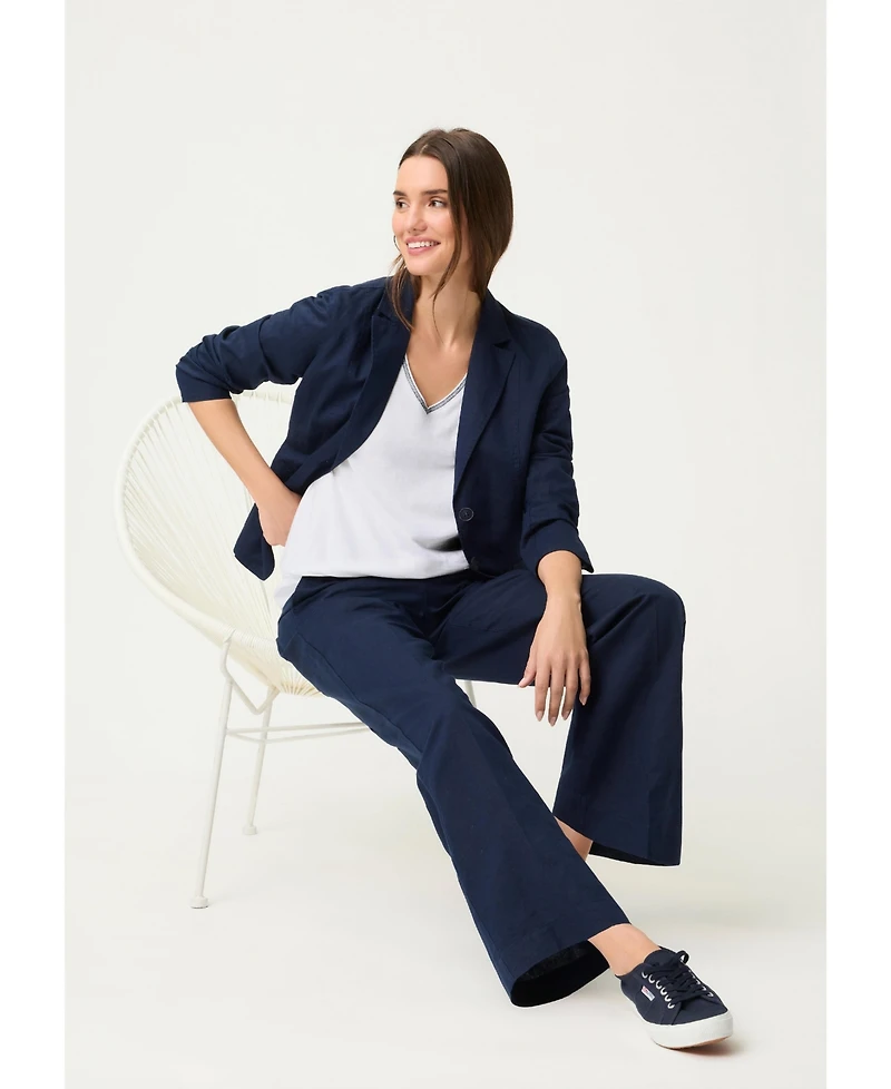 Olsen Women's Embroidered Trim T-Shirt