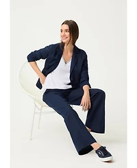 Olsen Women's Embroidered Trim T-Shirt