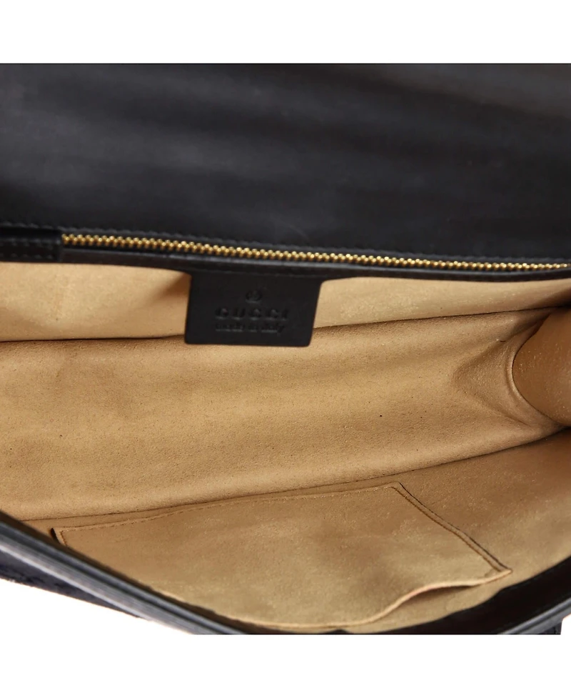 Pre-Owned Gucci Small Sylvie Shoulder Bag Gg Velvet