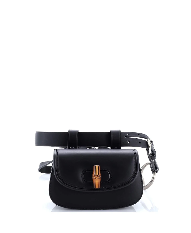 Pre-Owned Gucci Mini Bamboo 1947 Belt Bag Leather