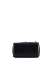 Pre-Owned Prada Logo Convertible Chain Box Clutch Leather