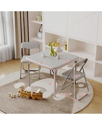 gaomon Boys and Girls Folding Table and Chair Set of 3