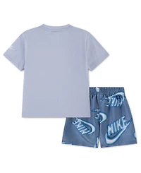 Nike Toddler Boys' 2T-4T Sportswear Club Short-Sleeve T-Shirt and Shorts, 2-Piece Set