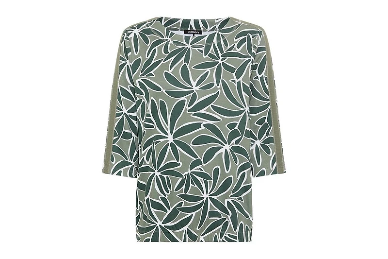 Olsen Women's Palm Design Jersey Top