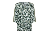Olsen Women's Palm Design Jersey Top