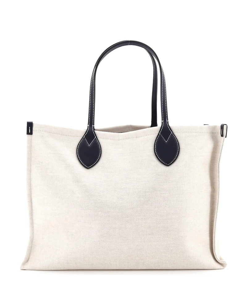 Pre-Owned Gucci Medium Logo Shopper Tote Printed Canvas