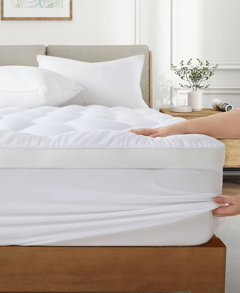 Unikome Waterproof Diamond-Quilted Ultra Plush Mattress Pad