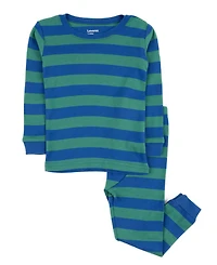 Leveret Baby Matching Family Two Piece Cotton Long Sleeve Striped Pajamas 03M-24M