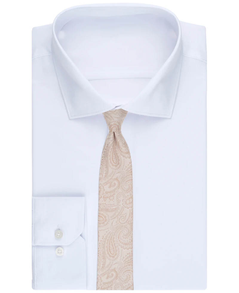 Alfani Men's Slim Paisley Tie, Created for Macy's