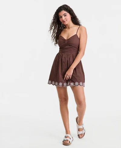 Sincerely Jules Juniors' Button-Front Mini Dress