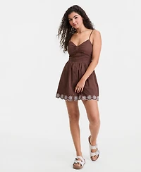 Sincerely Jules Juniors' Button-Front Mini Dress