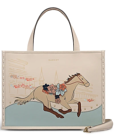 Radley London Kentucky Derby 26 Small Zip-Top Satchel Handbag