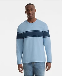 Lands' End Men's Long Sleeve Slub Crew