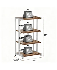 Yigii Media Stand Audio Rack Gaming Console Shelf Tv Equipment Storage