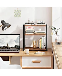 Yigii 3-Tier Spice Rack Countertop Rustic Metal Shelf