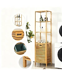 Yigii Tilt Out Laundry Hamper Storage Shelves Removable Basket