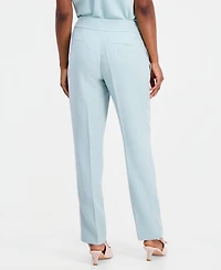 Kasper Women's High Rise Straight-Leg Pants, Regular & Petite