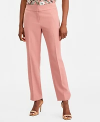 Kasper Women's Fly-Front Slim Pants