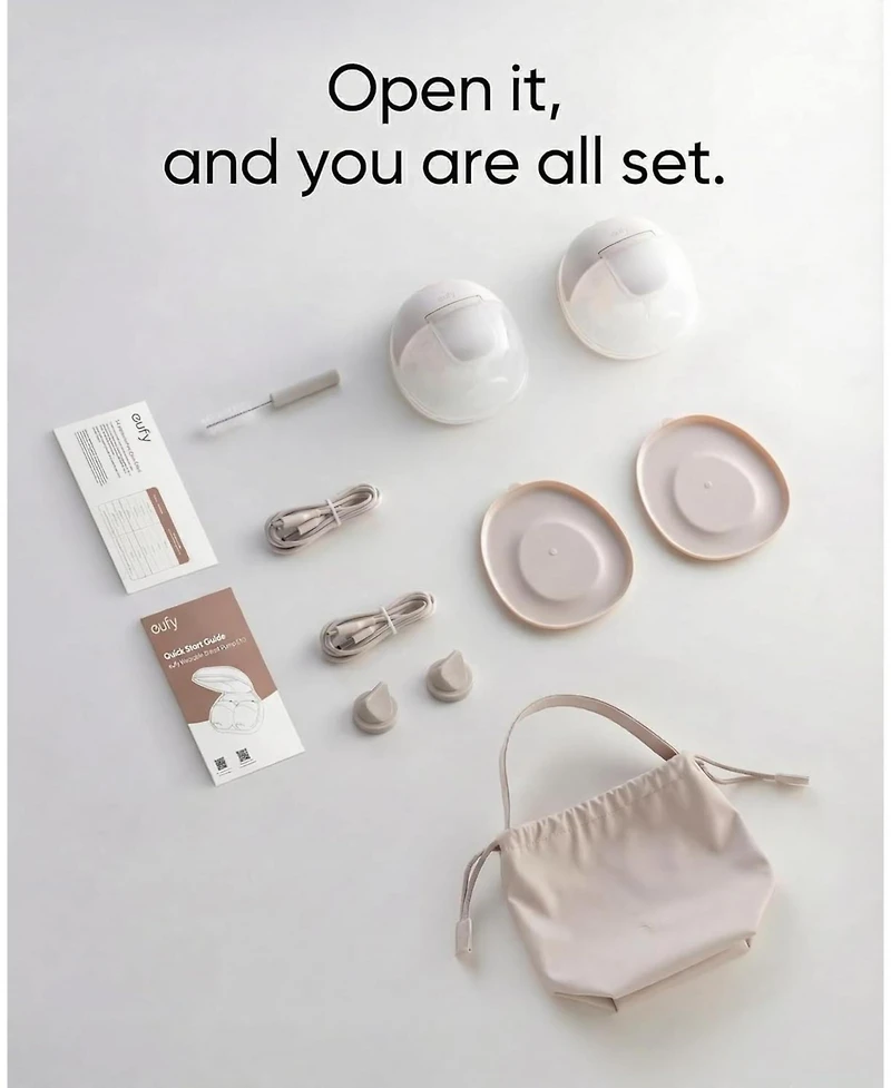 eufy Security Wearable Breast Pump E10 with Milk Storage Bag (120 Pieces)