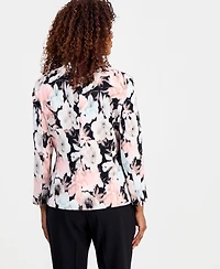 Kasper Women's Printed Two-Button Blazer