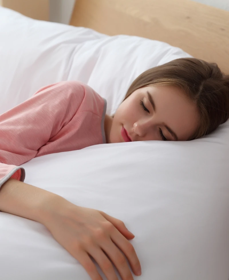 Cheer Collection Hypoallergenic Down Alternative Total Body Pillow with Zippered Cover