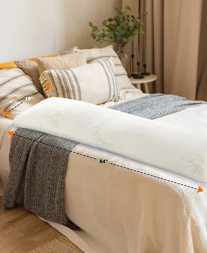 Cheer Collection Memory Foam Body Pillow, 19" x 54"