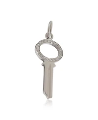 Pre-Owned Tiffany & Co Tiffany & Co. Modern Mini Key Pendant in 18k Gold 0.05 Ctw