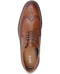 Bar Iii Men's Asherr Long Wing Brogue Leather Dress Shoes, Created for Macy's
