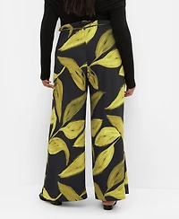 City Chic Women's Shania Aspect Print Wide Leg Pant