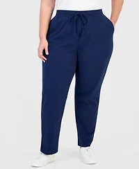 Style & Co Plus Knit Pull-On Pants, Exclusively at Macy's