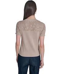 Tommy Hilfiger Women's Crew Neck Floral Sweater