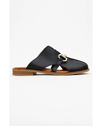 Forever and Always Shoes Women's Favor Leather Clogs