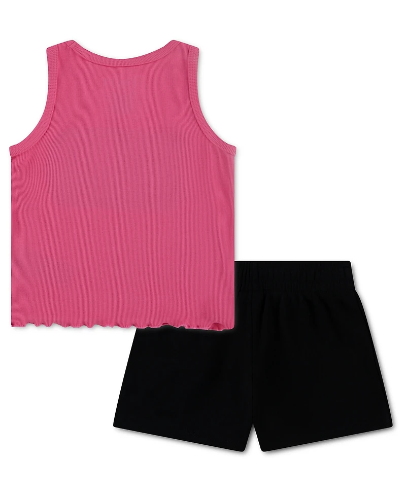 Jordan Boys' 4-6X Ribbed Tank and Pleated Shorts, 2-Piiece Set