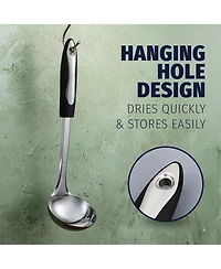 12" Soup Ladle Cooking Utensil - Durable Stainless Steel Kitchen Gadget