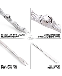 Zulay Kitchen 10 Piece Crab Crackers and Tools Set - Cracks Small to Large Pieces