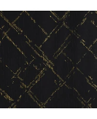 Rt Designers Collection Soho Foil Jacquard Polyester Window Curtain Grommet Panel 52" x 90