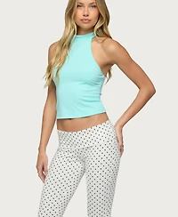 Edikted Women's Ikara Backless High Neck Halter Top